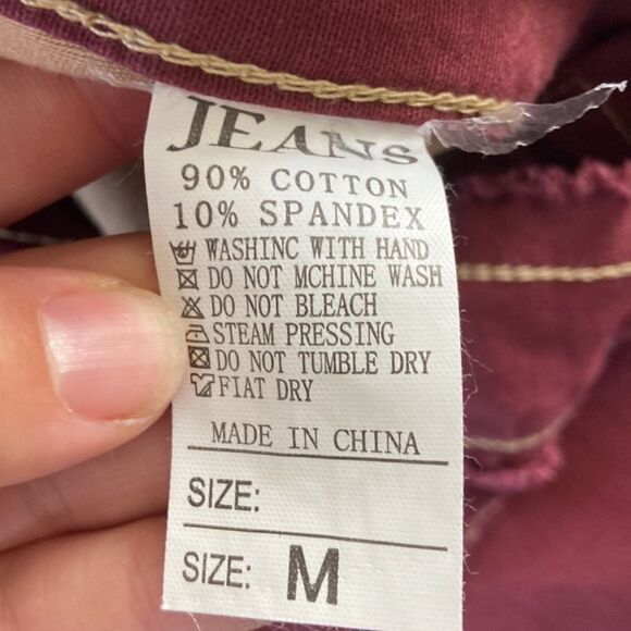 NWT High-Waist Jeans Straight Denim PantsPatchwork Pants Stitching - Picture 5 of 7